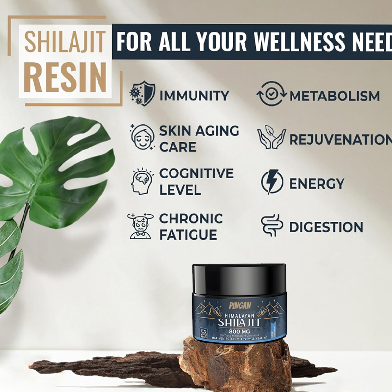 Shilajit Resin Pure - 800mg Himalayan Shilajit Resin Supplement, Pure