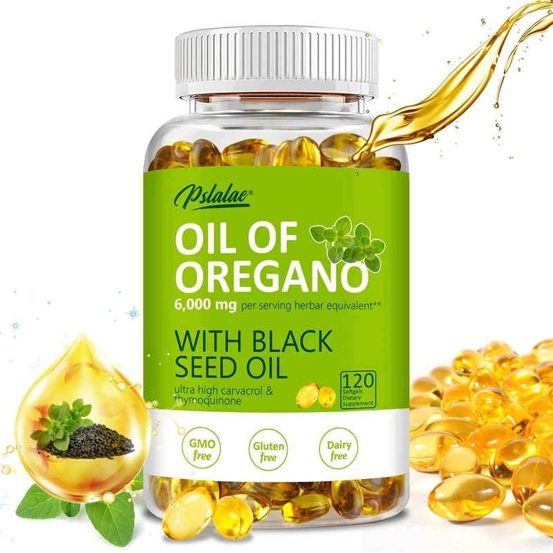 Black Seed Oil Capsule - Oregano Oil - Natural Antioxidant, Immune