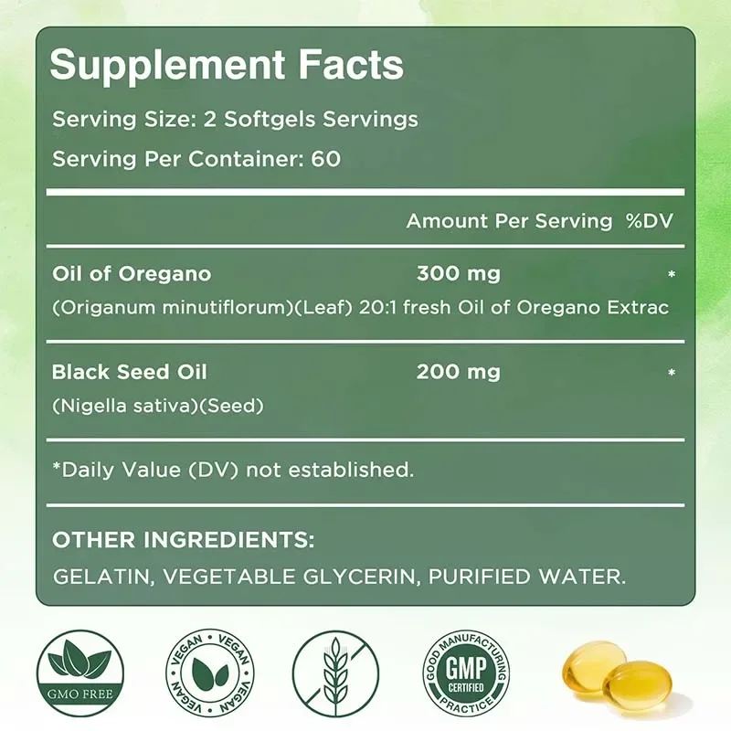 Oregano Oil Capsules - Balance – Black Seed Oil Capsule Bewertung und Preis