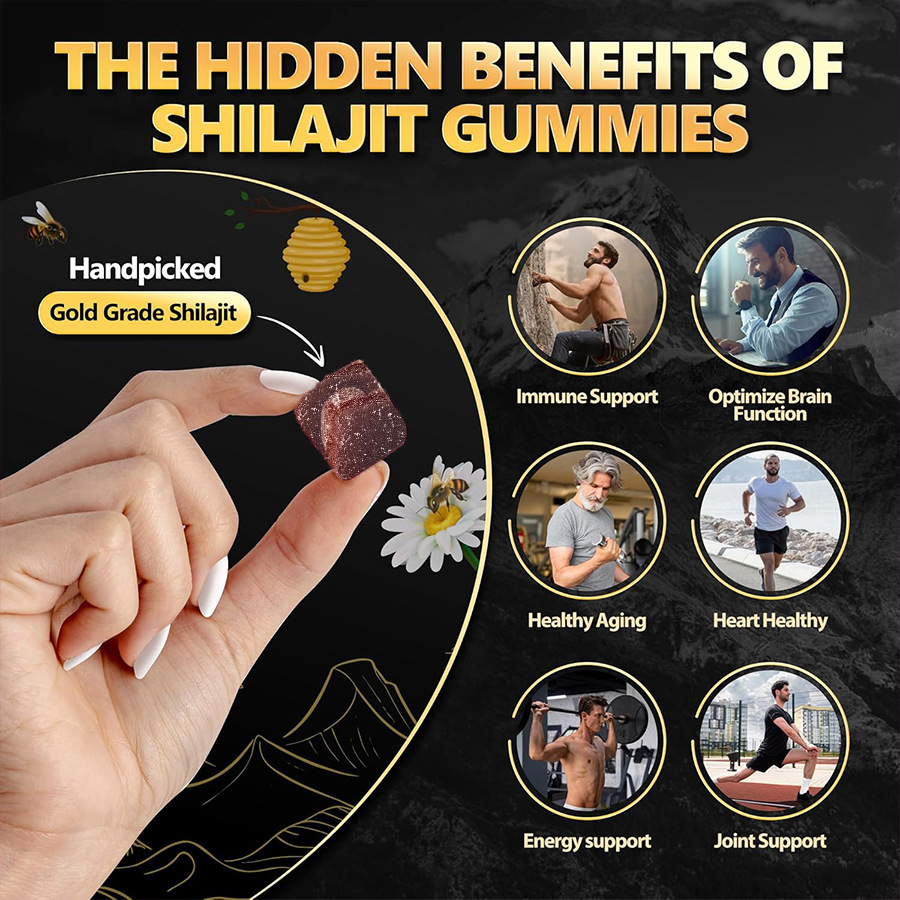 60 Shilajit Gummies with Mushr – Shilajit Resin Pure Bewertung und Preis