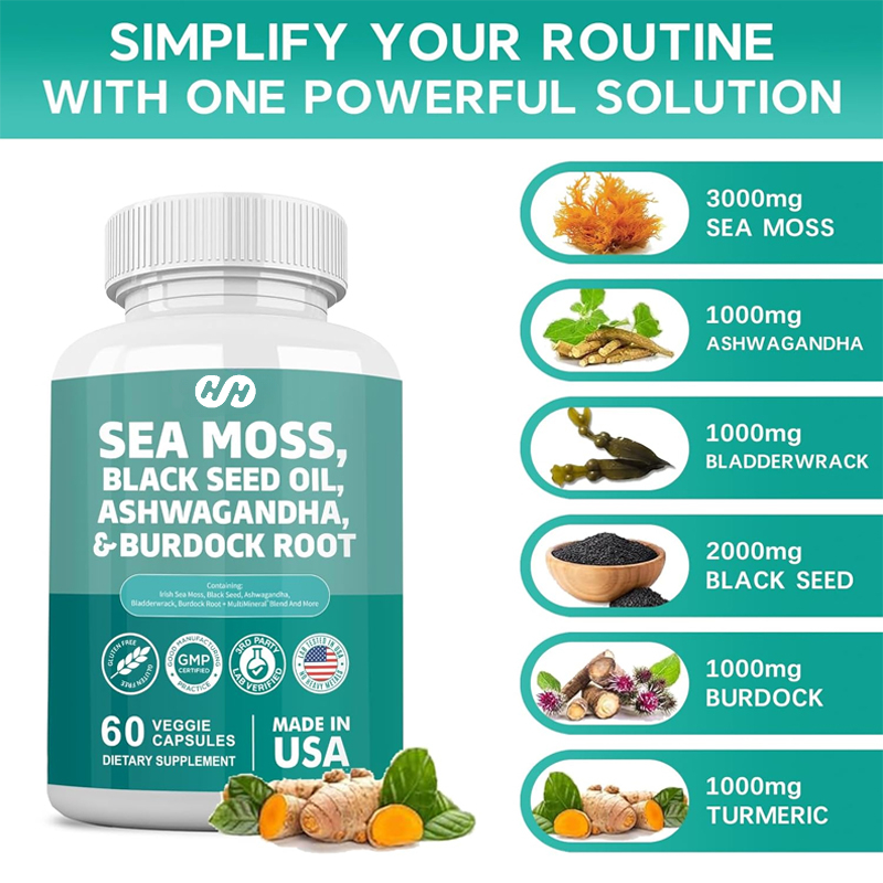 60 Capsules 7000mg Seaweed 400 – Black Seed Oil Capsule Bewertung und Preis