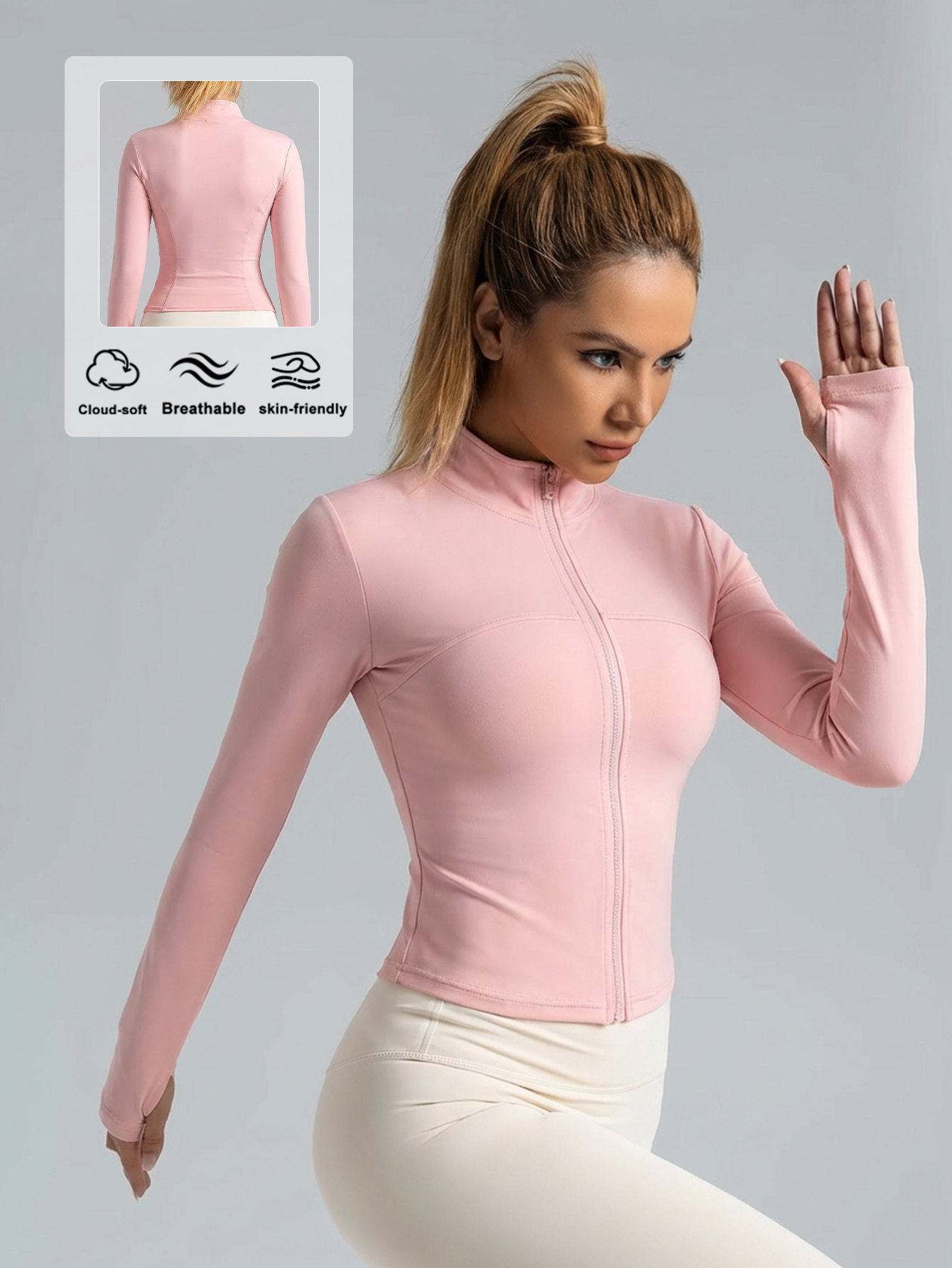 New Women Light pink Yoga Coat – Fitness & Nutrition Lab Zapopan Bewertung und Preis