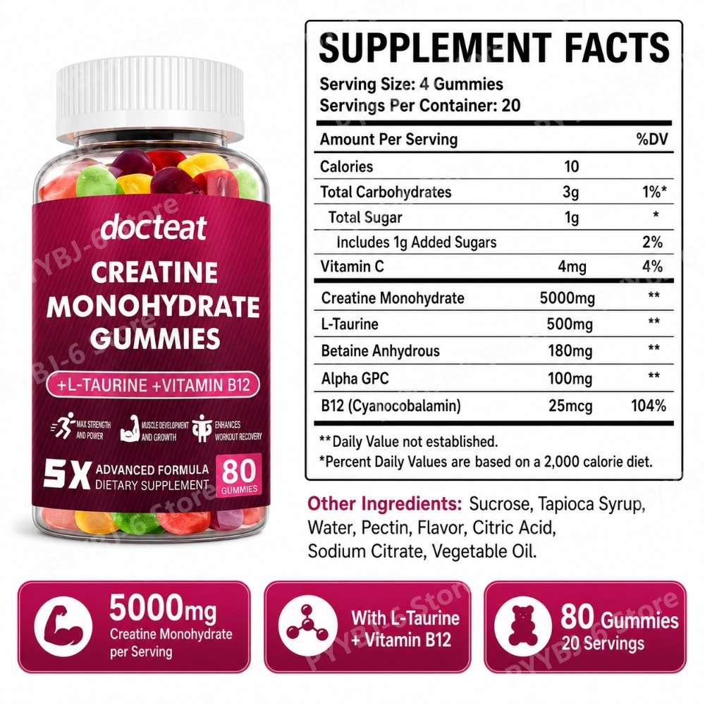 Creatine Monohydrate Gummies 8 – Nutrition & Fitness Coaching Fulham Bewertung und Preis