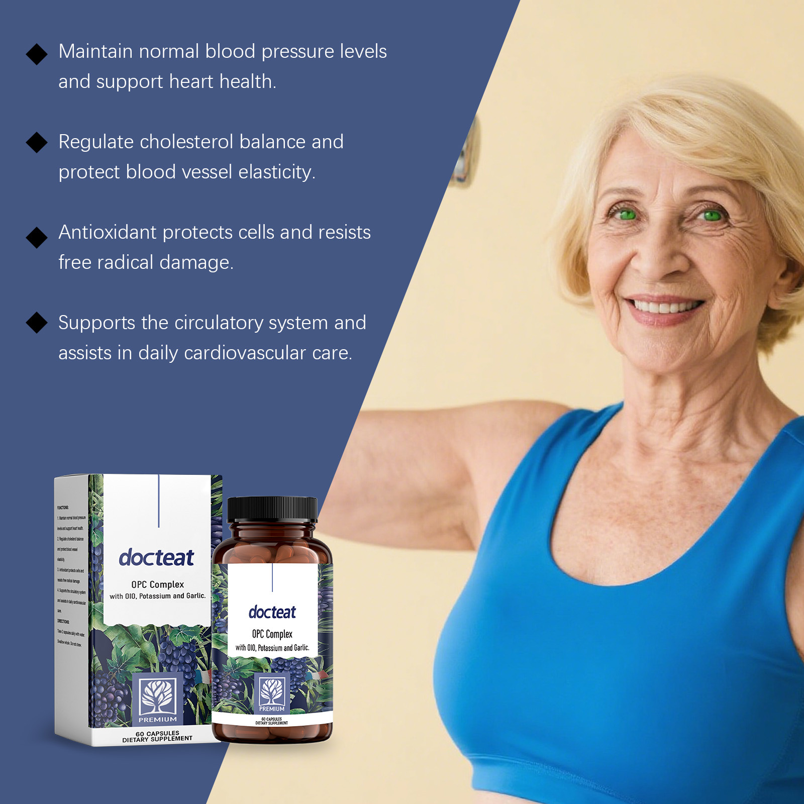 DOCTEAT Cardiovascular Health  – Nutrition Fitness Supplements Bewertung und Preis