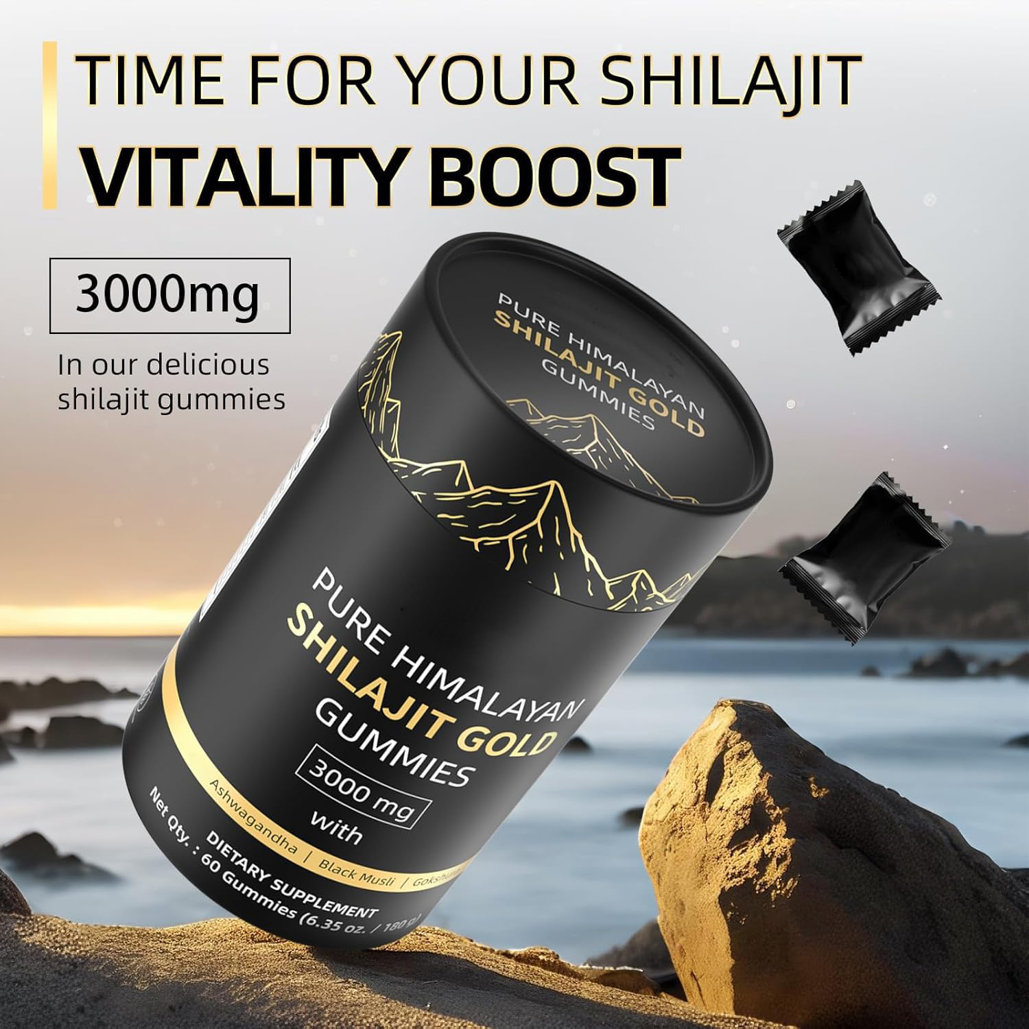 3000mg Himalayan Shilajit Gumm – Shilajit Resin Pure Bewertung und Preis