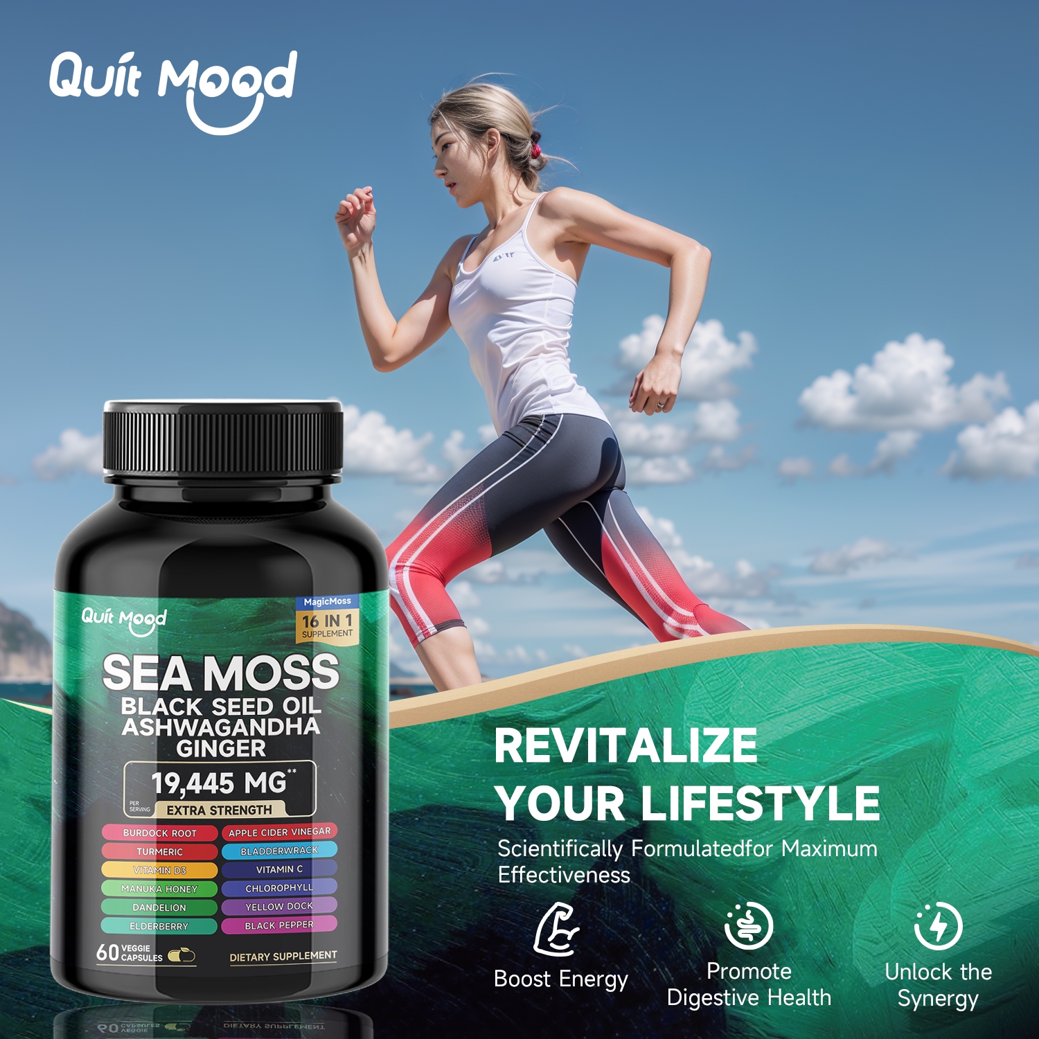 2Pcs Sea Moss 3000mg Black See – Black Seed Oil Capsule Bewertung und Preis