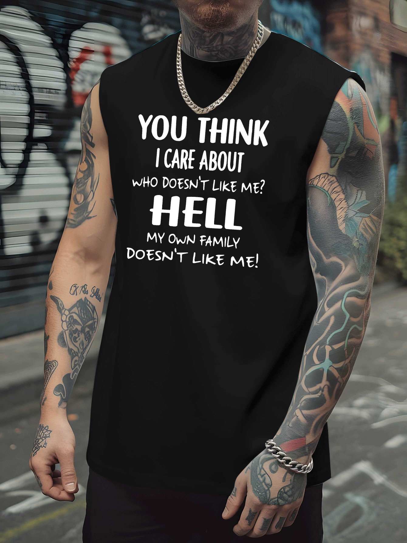 Men's Fun Quotes Sleeveless Mu – Fitness & Nutrition Lab Zapopan Bewertung und Preis