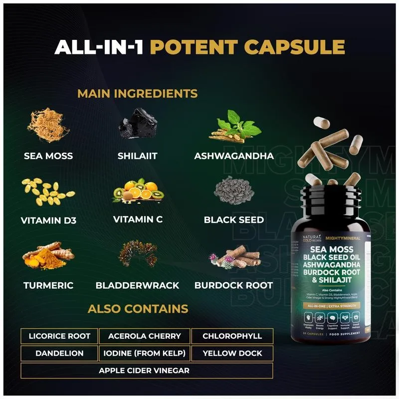 Black Seed Oil, Shilajit, Sea  – Black Seed Oil Capsule Bewertung und Preis